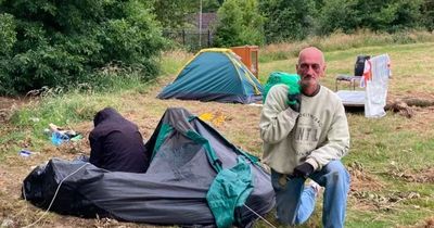 Man who became addicted to 'new' drug living in tent after losing house and job