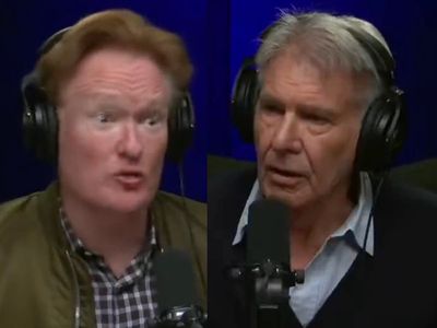 Fans in hysterics over ‘brilliant’ banter between Harrison Ford and Conan O’Brien in viral clip