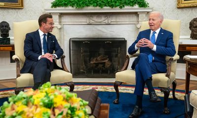 Biden ratchets up efforts to secure Sweden’s Nato membership ahead of key summit