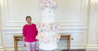 Glasgow baker creates show-stopping 12ft wedding cake which took one month to finish