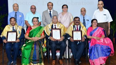 SDM University honours three senior doctors