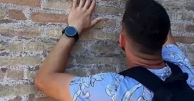 Brit filmed carving names into Colosseum wall says he had no idea how old it was