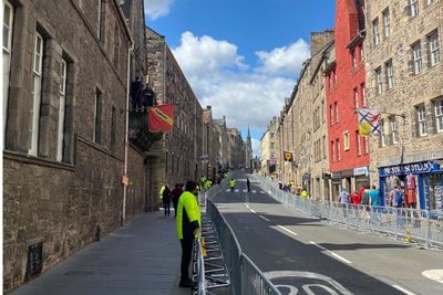 Pictures show quiet streets around King Charles ceremony in Edinburgh