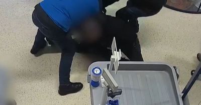 Moment police swarm killer Connor Chapman as he shops in Tesco