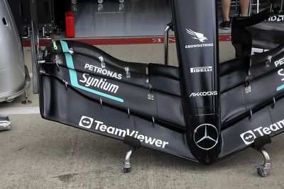 New Mercedes front wing revealed at British GP
