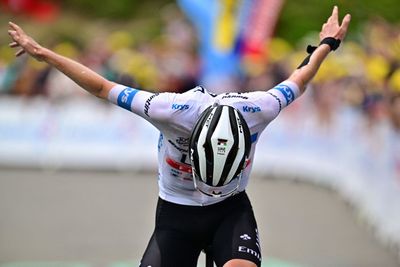 Tour de France: Tadej Pogacar claws back time with victory at Cauterets-Cambasque