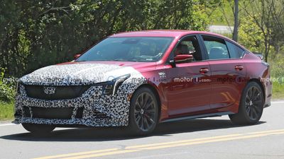 2024 Cadillac CT5-V Blackwing Sedan Spied With Aggressive New Bumper
