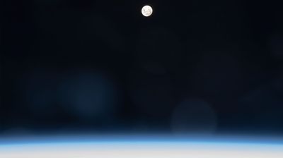 Astronaut shares stunning view of July's supermoon from space (photo)