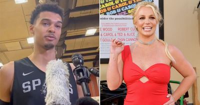 Victor Wembanyama explains what happened when security guard 'slapped Britney Spears'