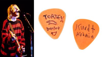 The world’s most expensive guitar pick? A Kurt Cobain-signed plectrum, thought to have tracked the Nevermind demos, has sold at auction for over $14,000