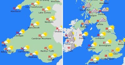 How hot it is going to be where you live as Wales sees a blast of summer