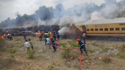 Fire engulfs six coaches of Falaknuma Express near Secunderabad, passengers evacuated safely