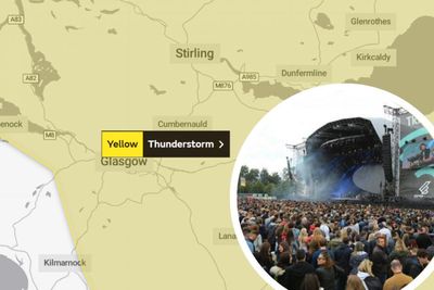 Weather warning for thunderstorms during TRNSMT