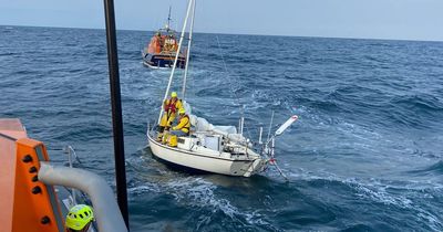 A pensioner is thought to be lost at sea after his empty yacht was found 50 miles off the coast