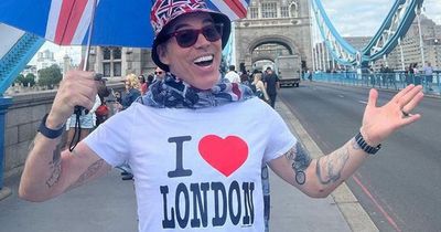 Steve-O detained by police after jumping off Tower Bridge with Union Jack umbrella