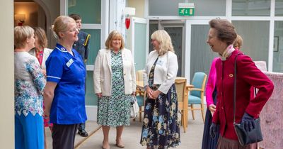 Strathcarron Hospice celebrates Princess Royal visit as special visitor meets patients and staff