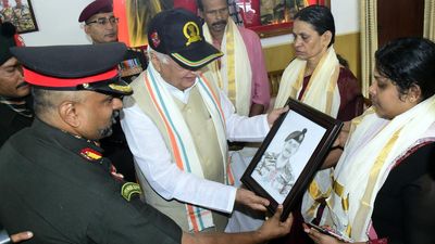 Governor opens reception centre named after late soldier at West Hill barracks in Kozhikode