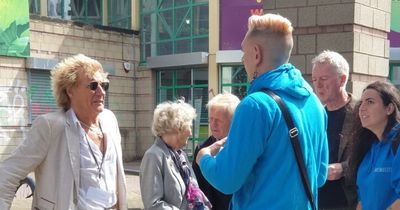 Rod Stewart spotted outside Edinburgh Tesco chatting to locals after sellout gig