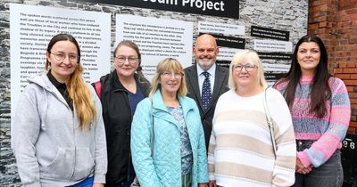 Women's stories decorate interface dividing Derry estates in new peace project