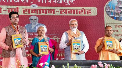 PM Modi’s retort to Congress, extols contributions of Gita Press in Gorakhpur