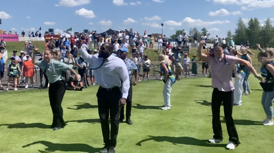 WATCH: Flashmob Breaks Out On 1st Tee At LIV Golf London