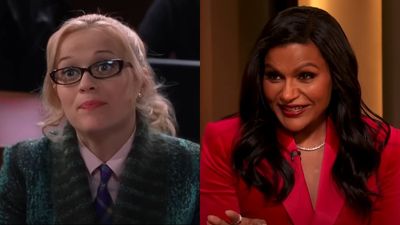 See Mindy Kaling Channel Reese Witherspoon's Elle Woods In Fun Legally Blonde-Themed Bikini Pool Post
