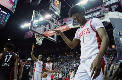 Takeaways: Amen Thompson, Scoot Henderson dazzle as summer Rockets edge Blazers