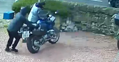 Brazen thieves steal tourist's motorbike from outside Scots B&B as police investigate