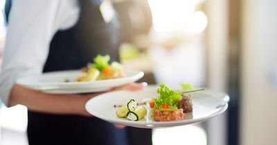 Couple astounds wedding guests by asking them to dress as waiters and serve them tea