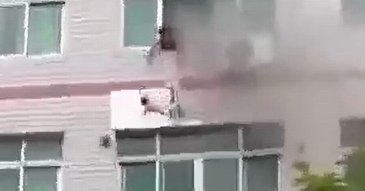 Horror moment mum throws newborn baby from fourth…