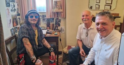 Johnny Depp visits Dylan Thomas' birthplace as Hollywood star comes to Wales