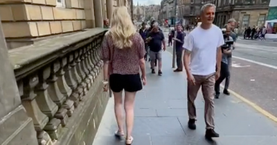 Netflix star spotted filming in Edinburgh Old Town leaving tourist puzzled