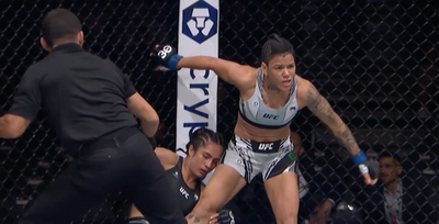 UFC 290 video: Denise Gomes hands Yazmin Jauregui first career loss with fastest finish in UFC strawweight history