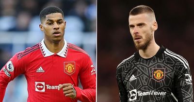 Marcus Rashford joins four others with embarrassing gaffe in David de Gea parting message