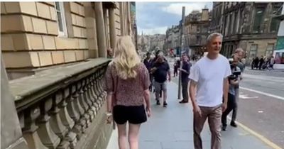 Tourists spot Netflix star filming in Edinburgh City Centre as rumours swirl