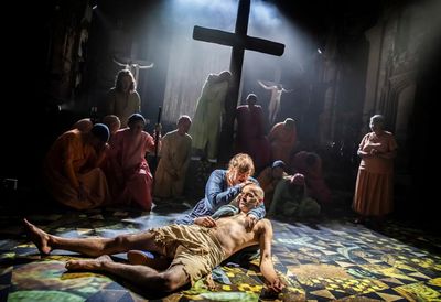 Chester Mystery Plays review – up close and personal with God and Lucifer