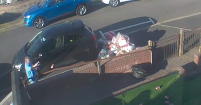 Woman's fury as people park on pavement and drive over rubbish outside her house