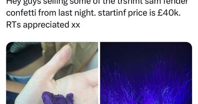 Confetti from Sam Fender's TRNSMT gig 'being sold for £40k' online