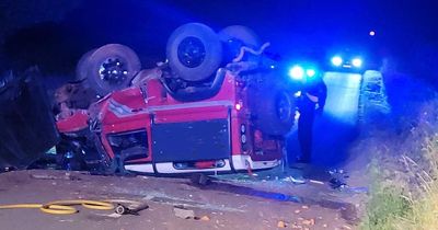 Jeep flips on to roof after crash in small Nottinghamshire village