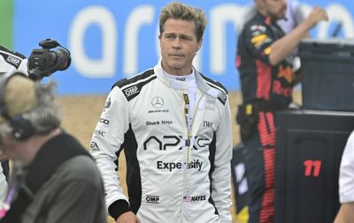 9 photos of Brad Pitt filming his F1 movie at Silverstone race day