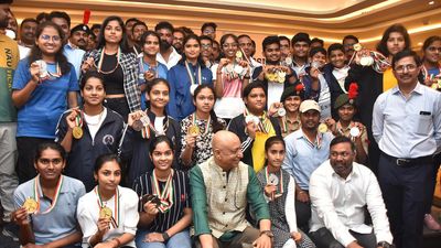 Prizes distributed to winners of State Shooting Championship