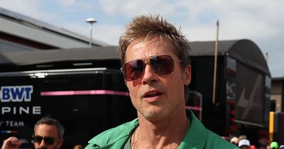 Brad Pitt kicks off filming F1 movie by watching Lewis Hamilton in Grand Prix