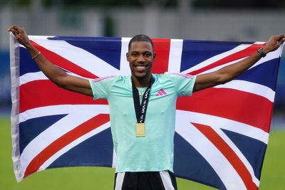 Zharnel Hughes reveals hospital trip after completing sprint double