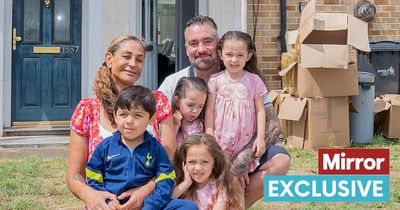 Britain's oldest mum of quads moves into new home after spending months in Travelodge