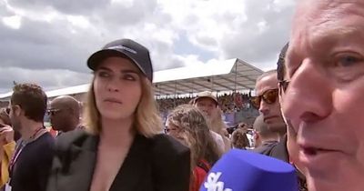 Martin Brundle's brutal response after Cara Delevingne shuts down his attempt to chat at Silverstone