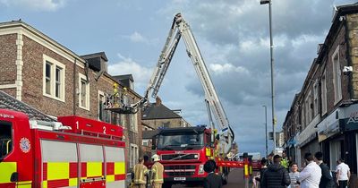 Police close road as firefighters attend Gateshead property after 'partial collapse'