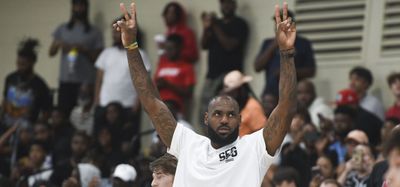 Someone turned LeBron James’ intense coaching at Peach Jam into a hilarious highlight montage