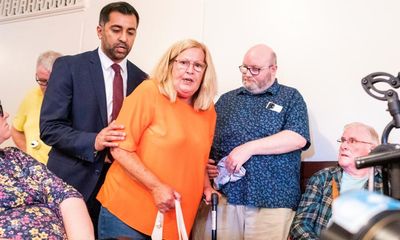 ‘Years of trauma came out’: surgery victim on interrupting Humza Yousaf