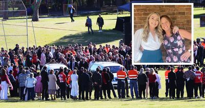 'Time to kick goals for my girls': loved ones farewell mother and daughter