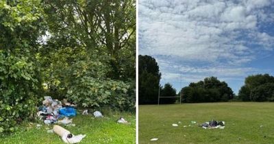 'I'm absolutely horrified': Human faeces and rubbish left on playing fields after travellers leave